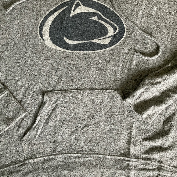 PENN STATE Gray Hoodie Sweatshirt w/ Pouch Pocket - Picture 3 of 5